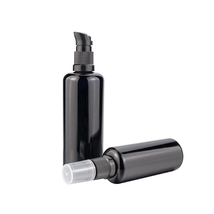 Hot Sale 30ml Unique Empty Dark UV Violet Glass Essential Oil/Serume Bottles with Gold Dropper for Skincare Cosmetic Packaging