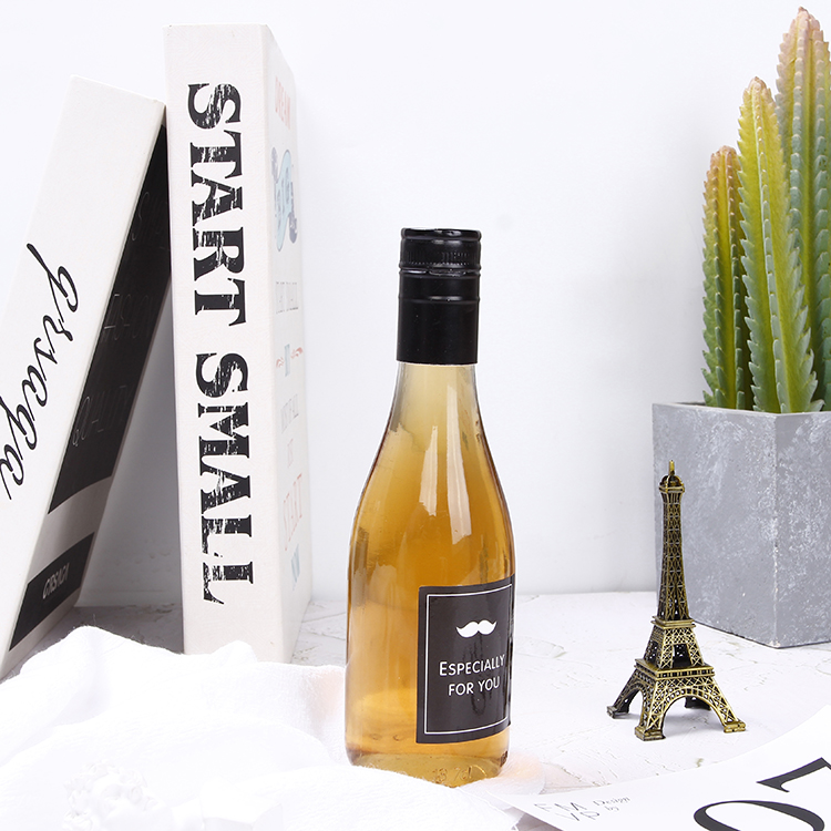 Hot Sale 330 ML Glass Beer Bottle Taper Shape Famous Beverage Glass Bottle With Cap