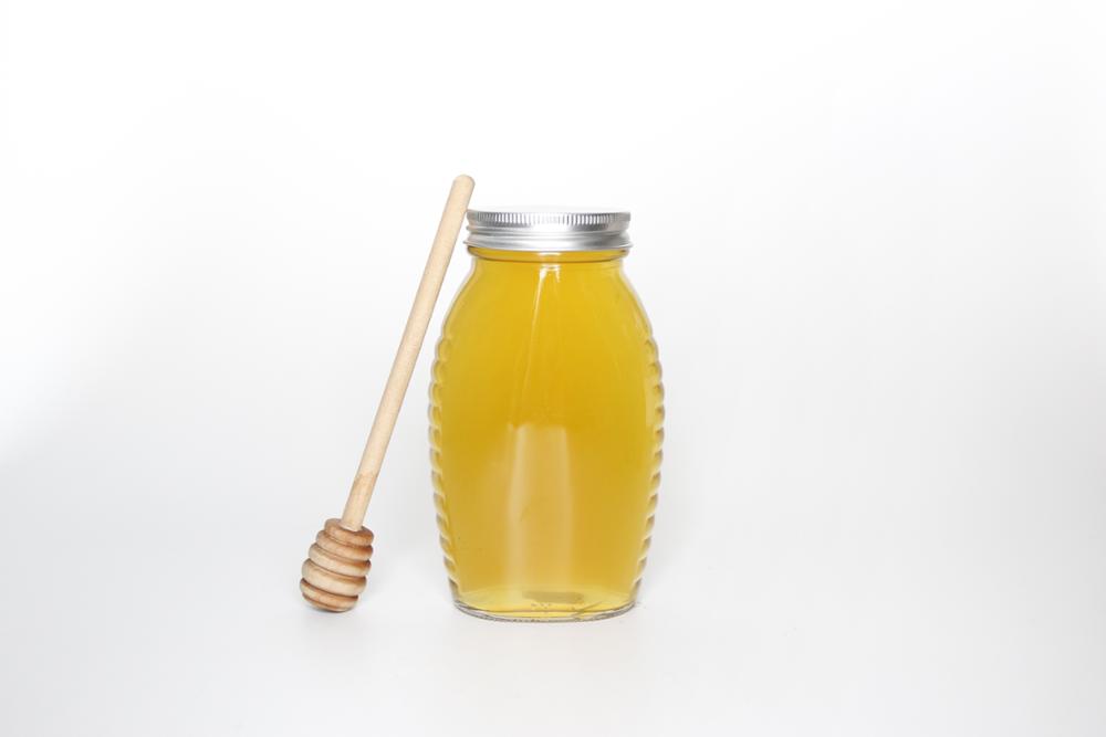 Hot Sale 330ml Shaped Glass Jars Queenline Honey Jar With lid