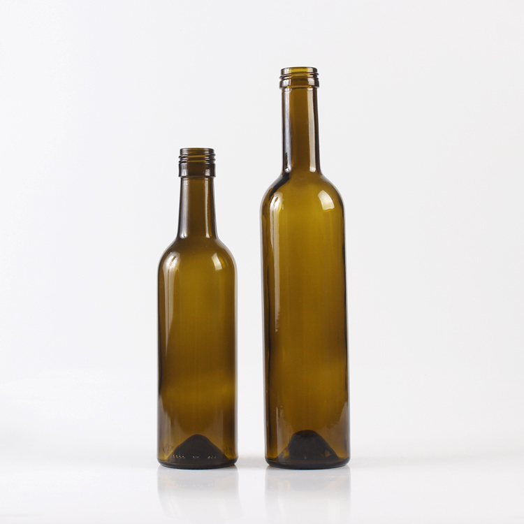 Hot Sale 350ml 500ml Cylinder Glass Alcohol Bottle for Liquor Wine