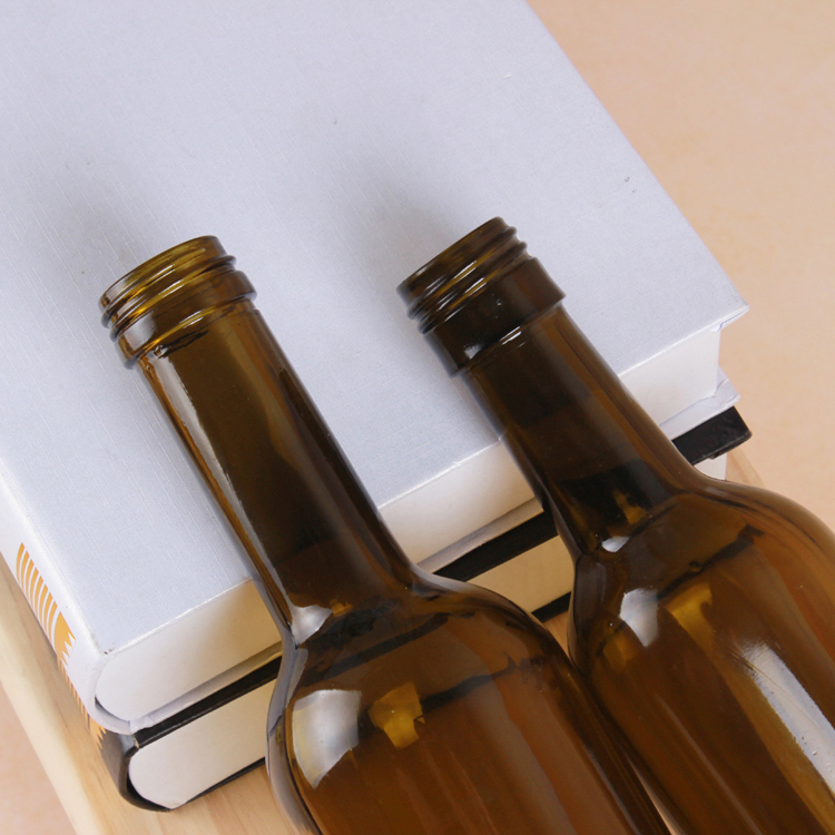 Hot Sale 350ml 500ml Cylinder Glass Alcohol Bottle for Liquor Wine