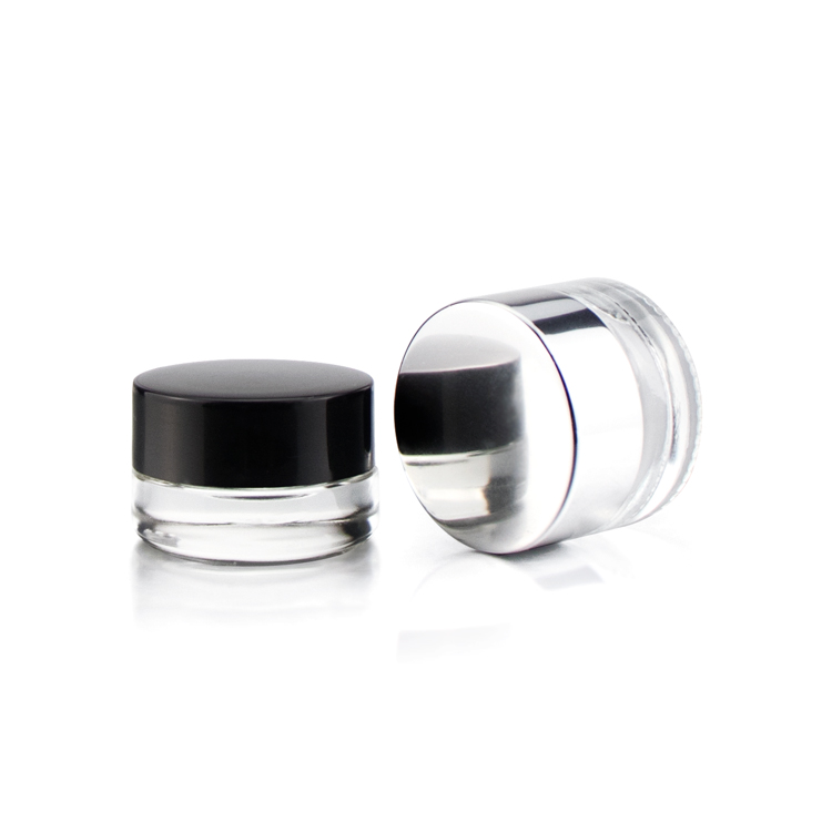Hot Sale 3g 5g 7g childproof glass jar, glass jar with childproof lid