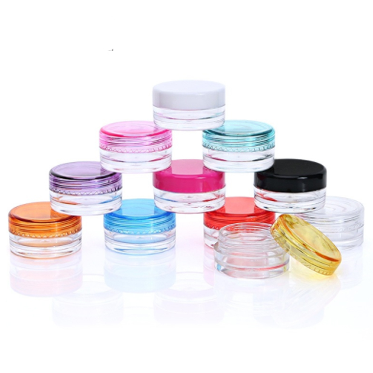 Hot Sale 3g 5g scrub packaging plastic jar mason jar plastic cosmetic jar cream bottle