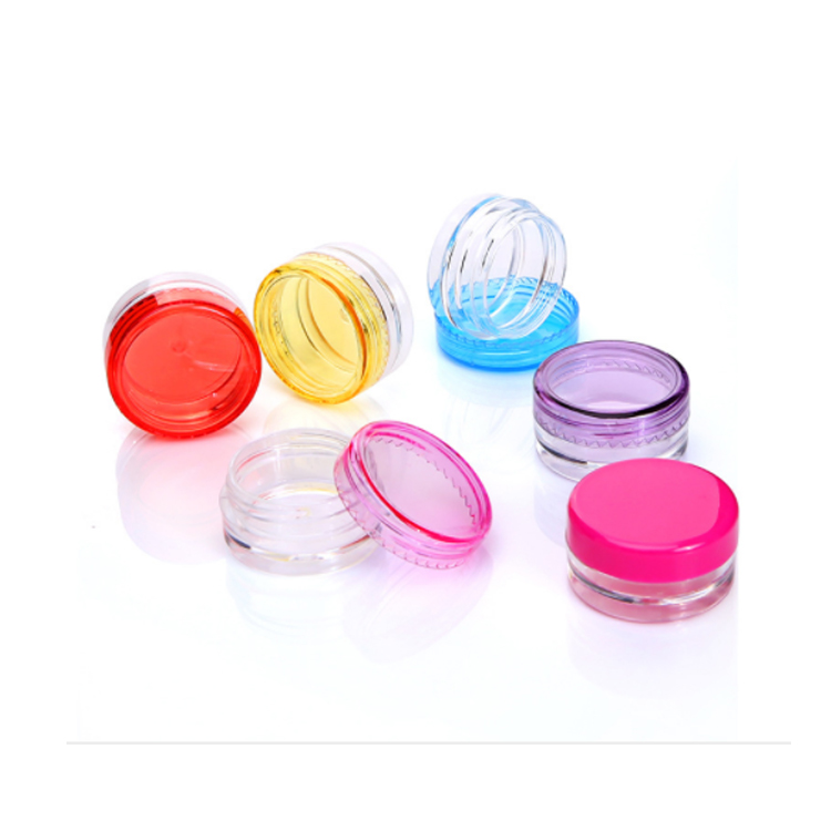 Hot Sale 3g 5g scrub packaging plastic jar mason jar plastic cosmetic jar cream bottle
