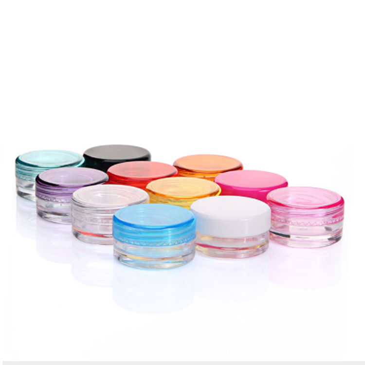 Hot Sale 3g 5g scrub packaging plastic jar mason jar plastic cosmetic jar cream bottle