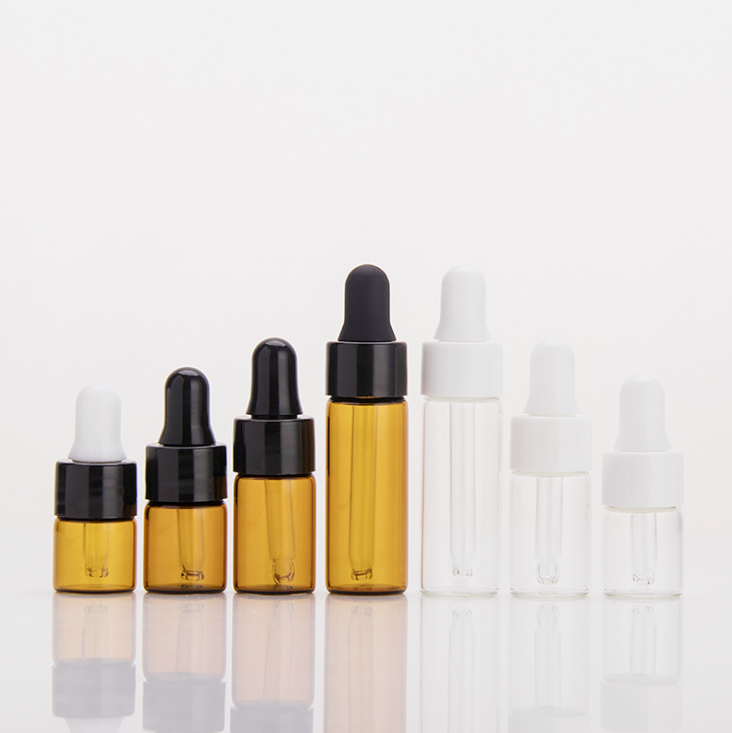 Hot Sale 3ml 5ml 10ml Serum Bottle Glass Eliquid Bottle Essential Oil With Dropper Cap