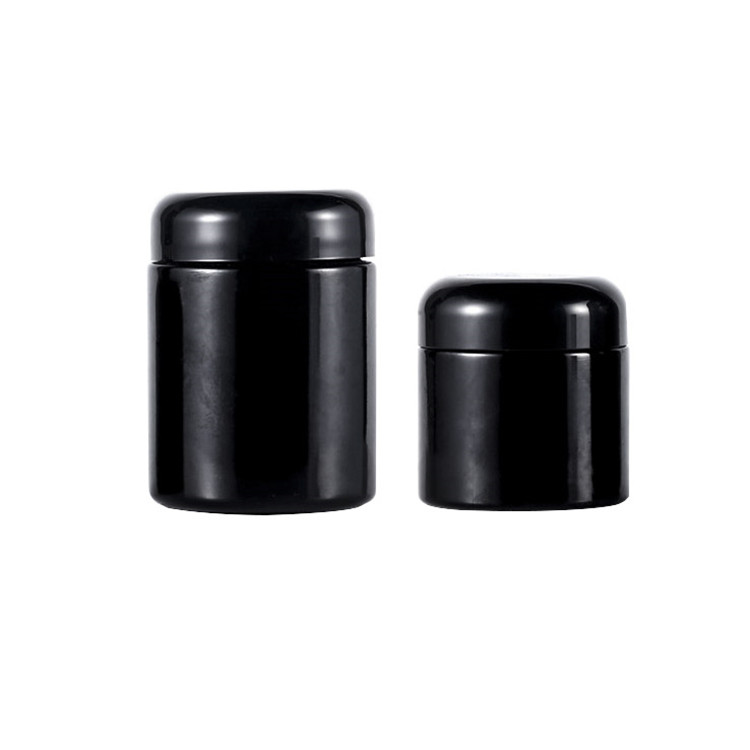 Hot Sale 500ml 1000ml UV Glass Jar/Smell-Proof Ultraviolet Storage Stash Jar Container/Tall Large Black Weed containers