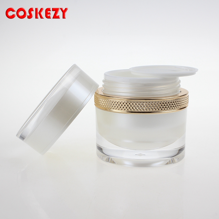Hot Sale 50g Acrylic Jars For Cream, Cosmetic Packaging Acrylic Cream Jars