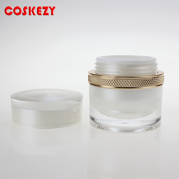 Hot Sale 50g Acrylic Jars For Cream, Cosmetic Packaging Acrylic Cream Jars