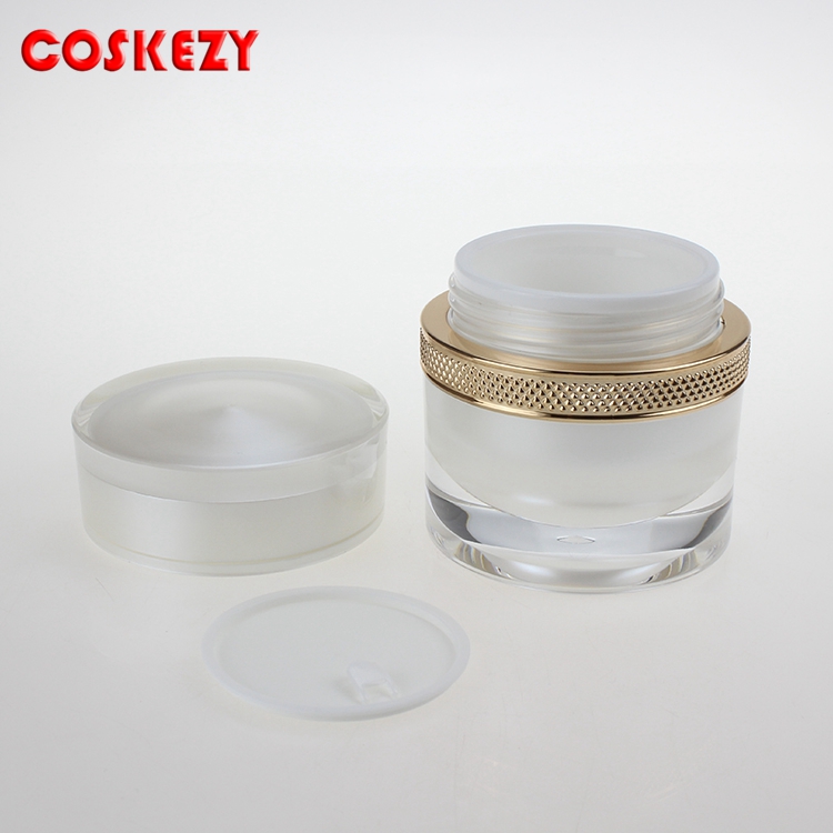 Hot Sale 50g Acrylic Jars For Cream, Cosmetic Packaging Acrylic Cream Jars