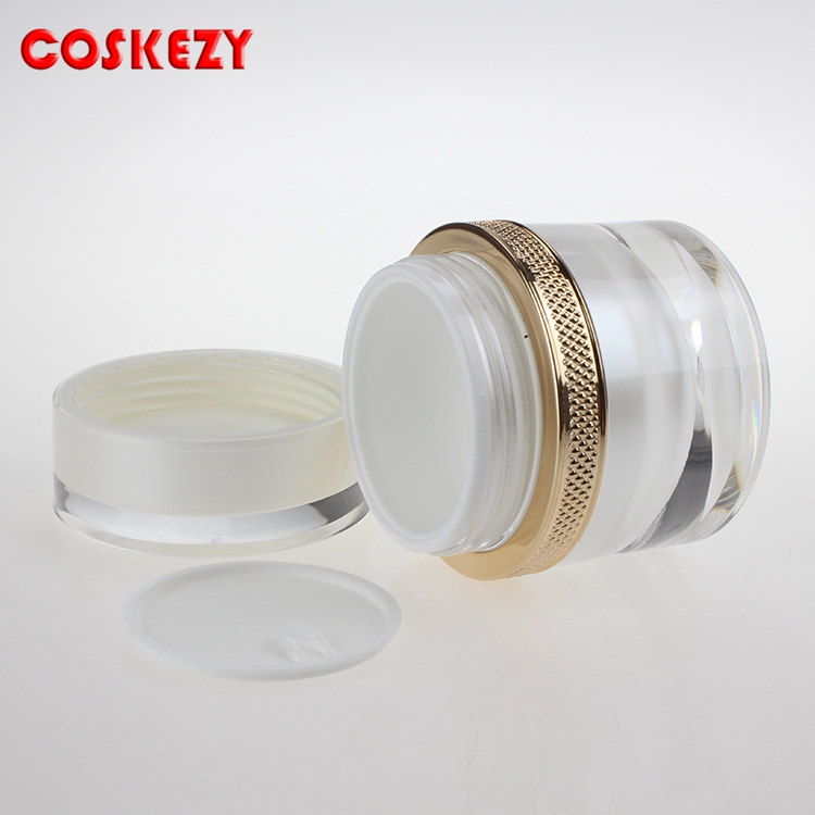 Hot Sale 50g Acrylic Jars For Cream, Cosmetic Packaging Acrylic Cream Jars
