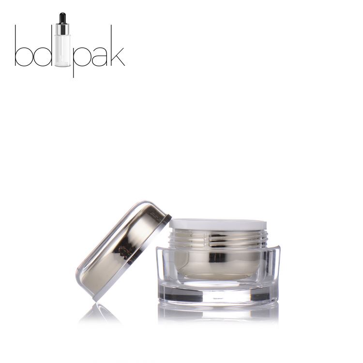 Hot Sale 50g Clear Plastic Cream Jar With PP Cap