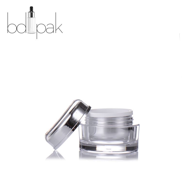 Hot Sale 50g Clear Plastic Cream Jar With PP Cap