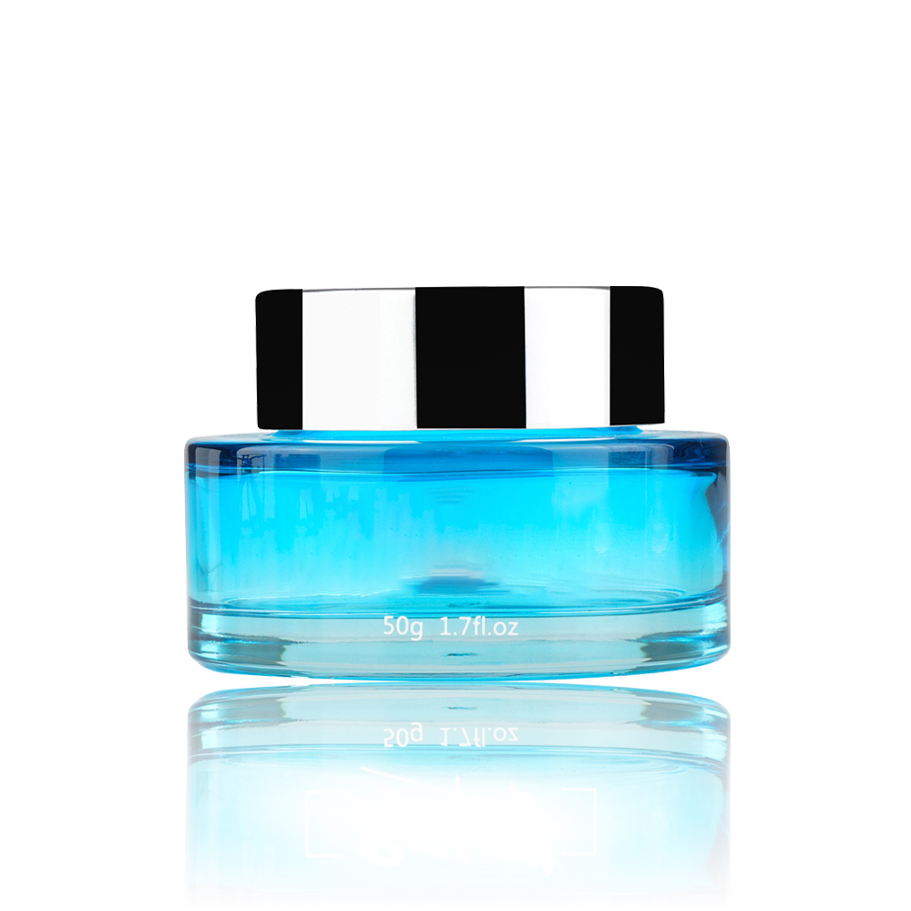 Hot Sale 50g Skin Care Cream Cosmetic Jar Luxury Aluminum Cream Jars Suppliers