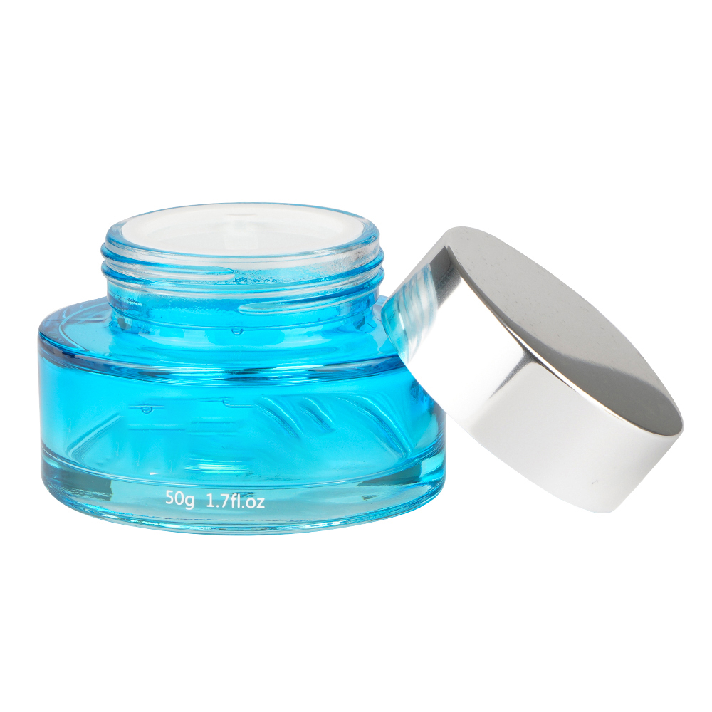 Hot Sale 50g Skin Care Cream Cosmetic Jar Luxury Aluminum Cream Jars Suppliers