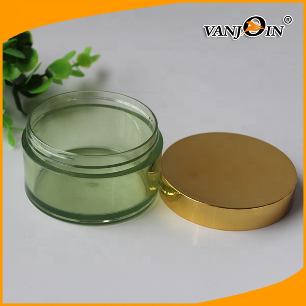 Hot Sale 50ml Empty Green Round Cosmetic Packaging Jar Personal Skin Cream Container