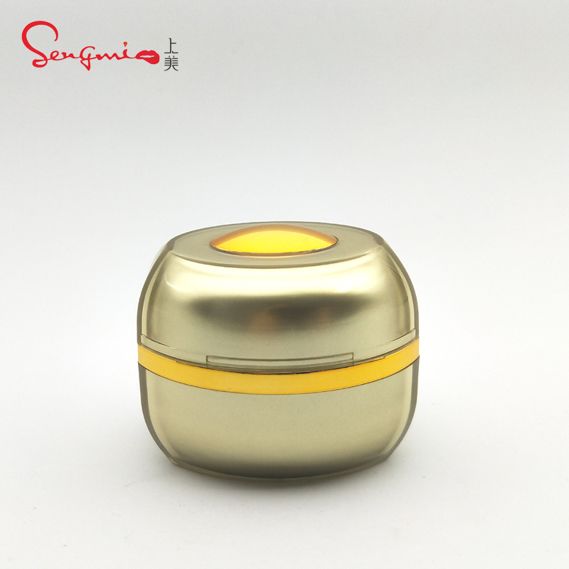 Hot Sale 5g 10g 15g 20g 30g 50g Capacity Acrylic Cosmetic Package Golden Cream Jar