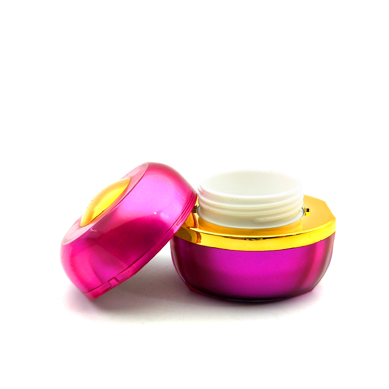 Hot Sale 5g 10g 15g 20g 30g 50g Capacity Acrylic Cosmetic Package Golden Cream Jar