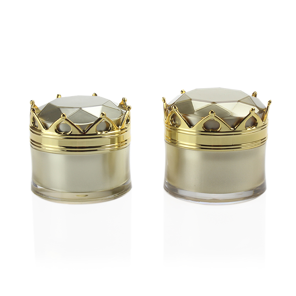 Hot Sale 5g 10g Mini Plastic Skincare Packaging With A Beautiful Crown Lip