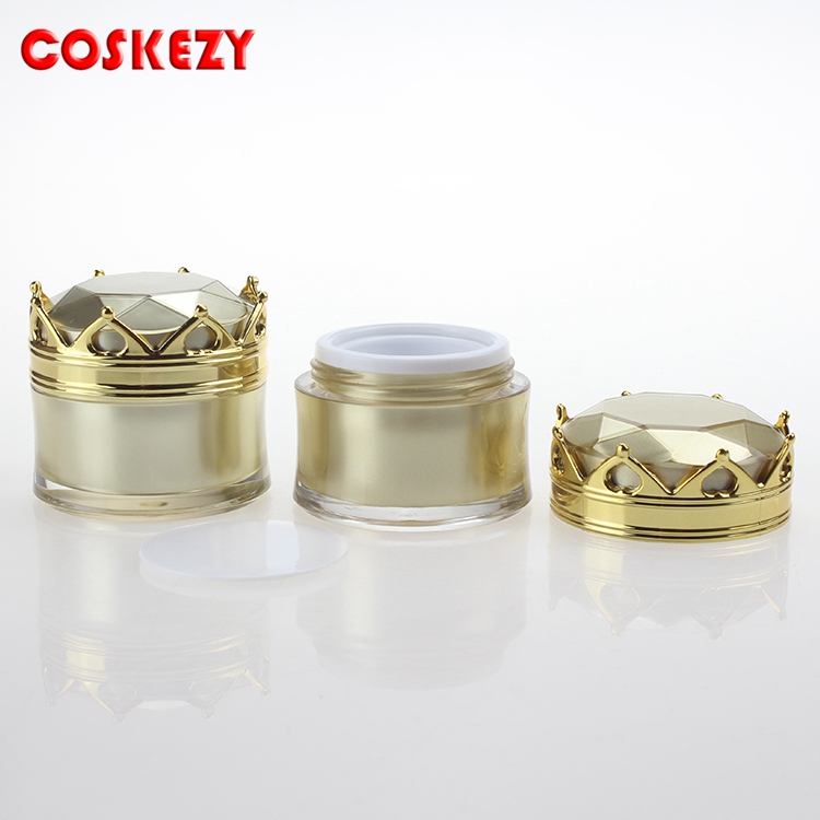 Hot Sale 5g 10g Mini Plastic Skincare Packaging With A Beautiful Crown Lip