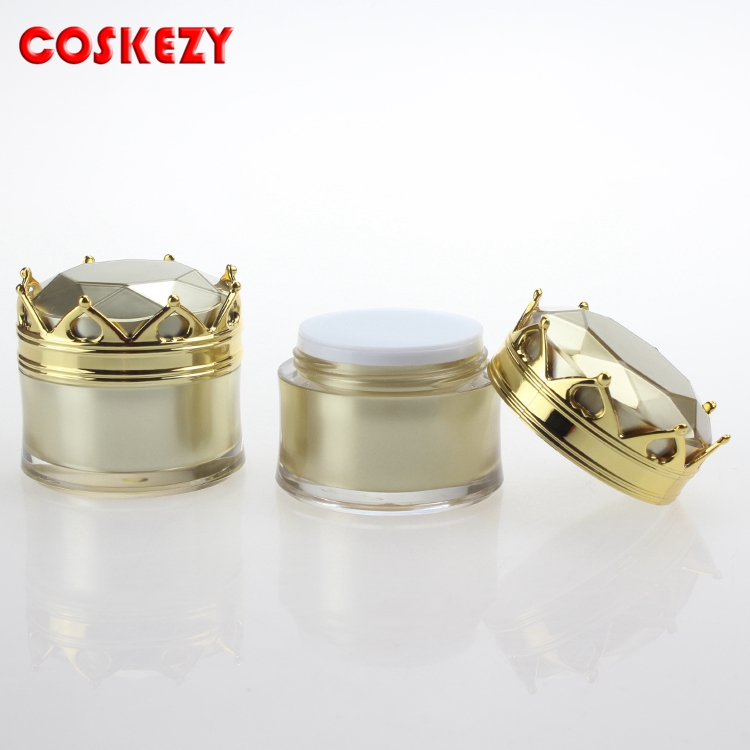 Hot Sale 5g 10g Mini Plastic Skincare Packaging With A Beautiful Crown Lip