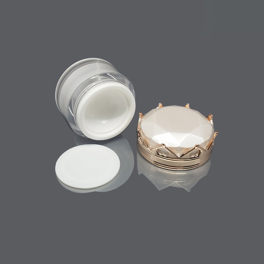 Hot Sale 5g 10g Mini Plastic Skincare Packaging With A Beautiful Crown Lip