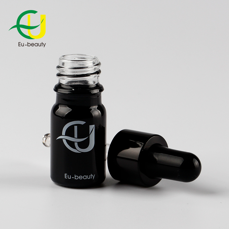 Hot Sale 5ml 15ml 20ml 30ml 50ml Black Essential Oil Bottles 30 100ml Glass Vial Bottle With Dropper 10ml/