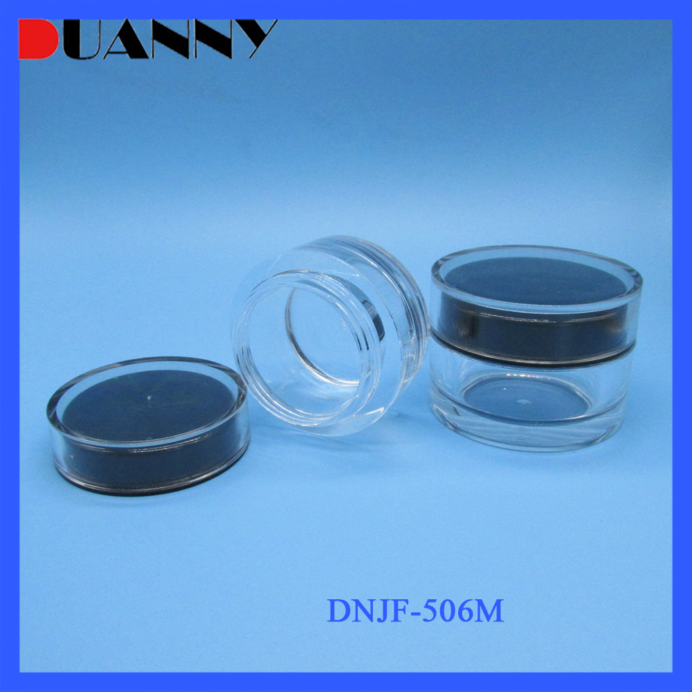 Hot Sale 80g Round Acrylic Clear Loose Powder Jar with Sifter
