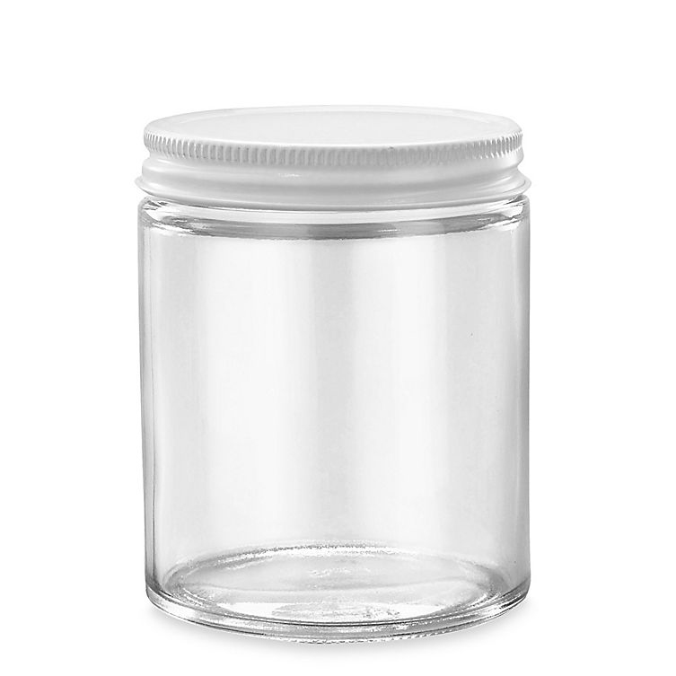Hot Sale 9oz Metal Closure Round Empty Honey Glass Storage Jar For Candle Making