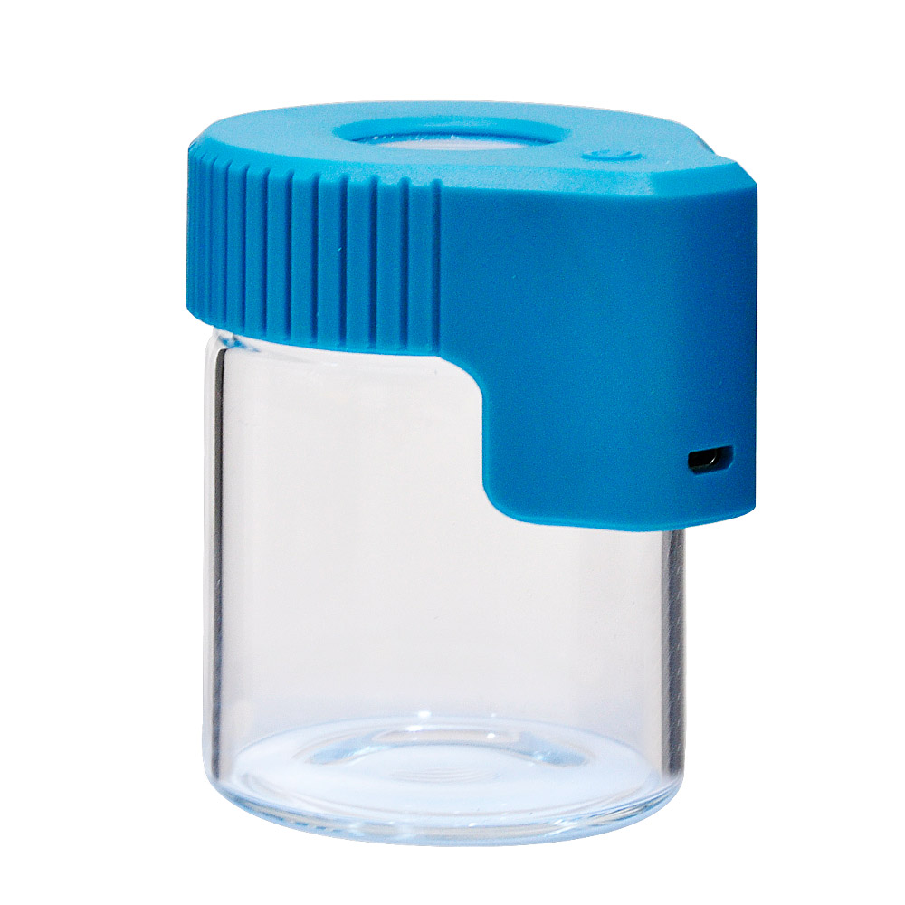 Hot Sale Air Tight Storage Herb Stash Container Led Magnifying Mag Glass Weed Jar