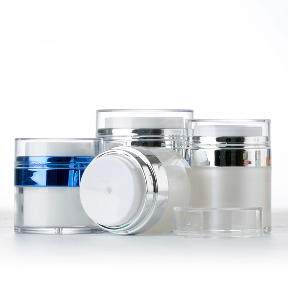Hot Sale Airless Pump White Vacuum Cream Jar and Bottle for Cosmetic 15ml 30ml 50ml