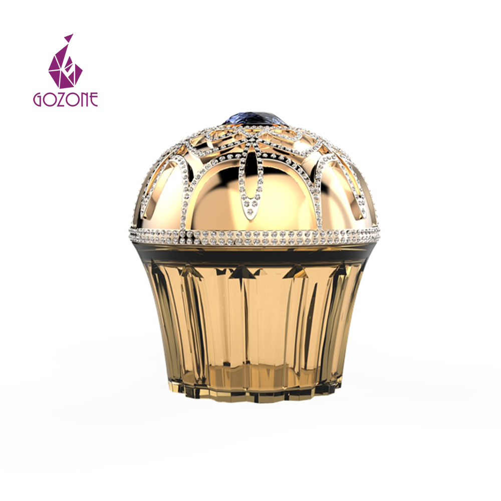 Hot Sale Arabiac Oud Luxury Glass Packaging Saffron Bakhoor Jar