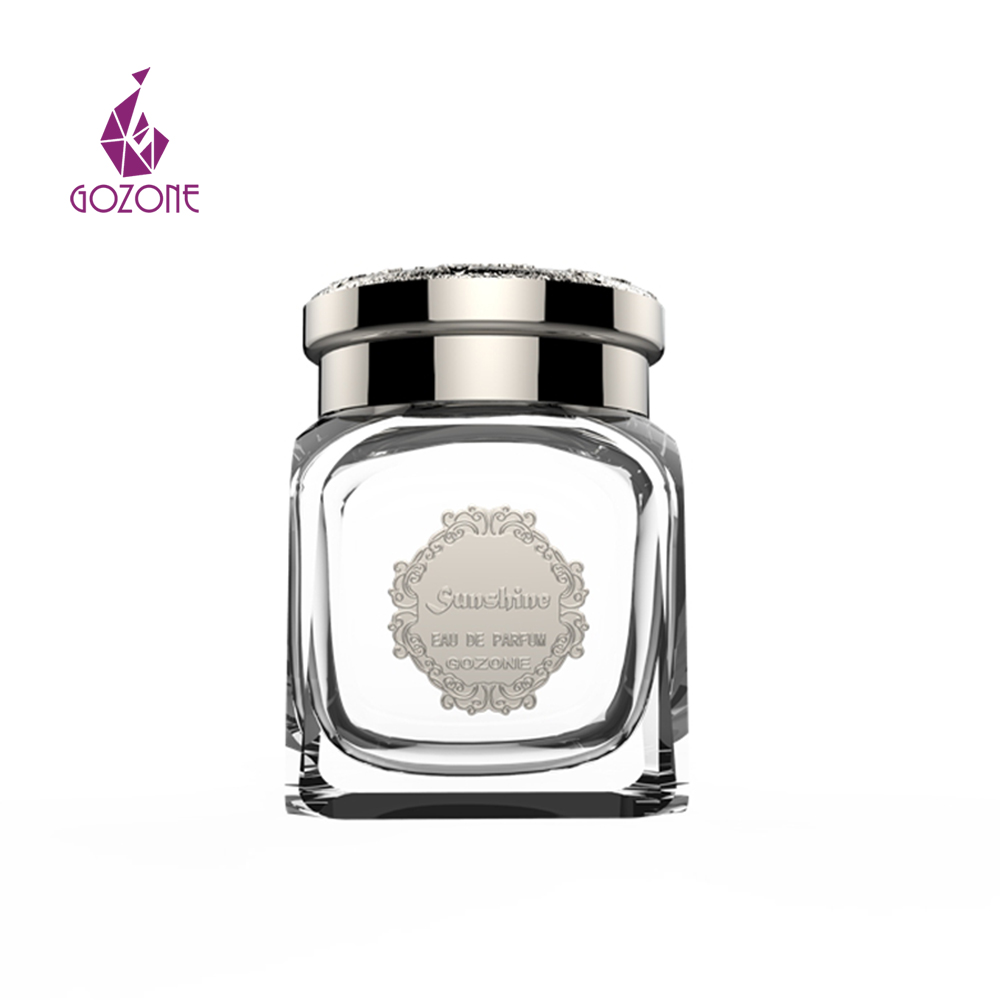Hot Sale Arabiac Oud Luxury Glass Packaging Saffron Bakhoor Jar
