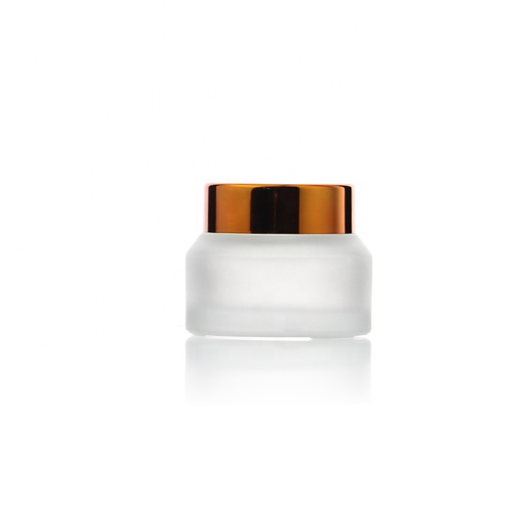 Hot Sale Cheap 30g 30ml 1oz Amber Glass Cream Jar For Glass Skin Care Cream Jar With The Black Lid