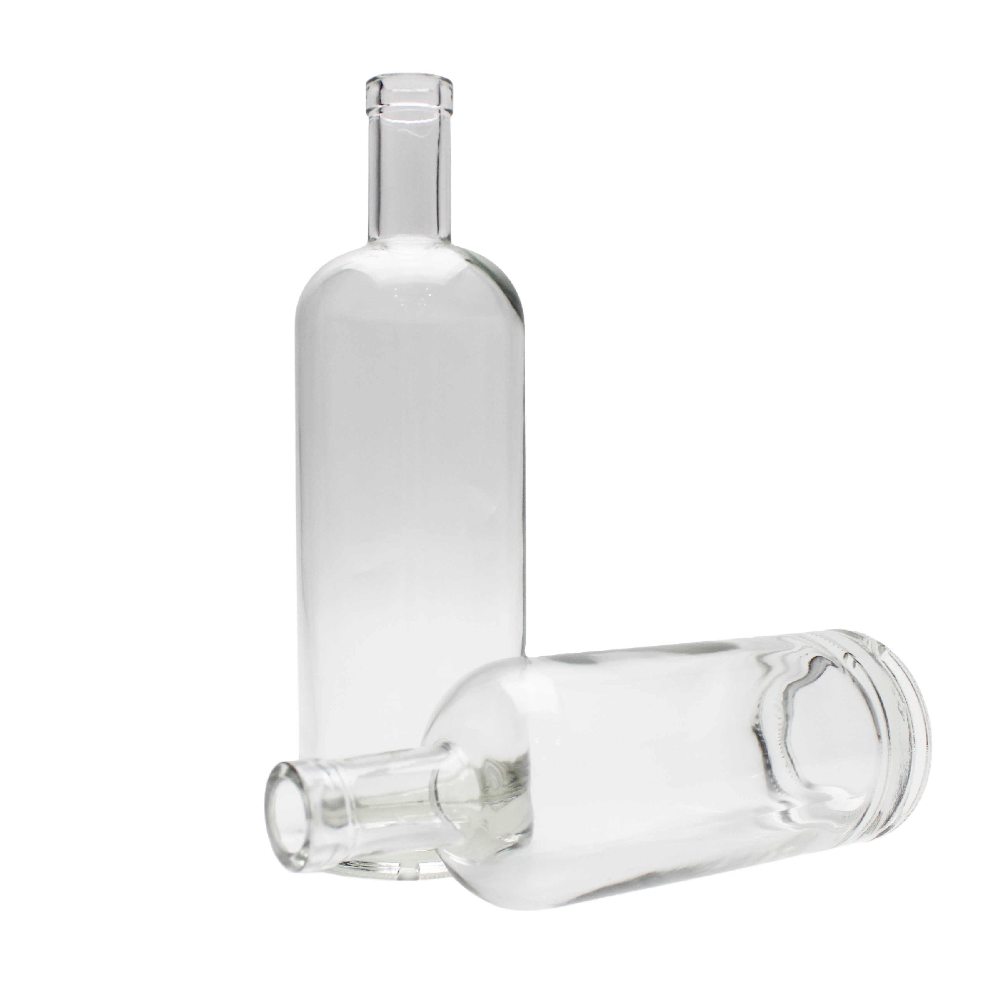 Hot Sale Cheap Custom Clear Rum 50ml 700ml 750ml Cheap Spirits Glass Bottle