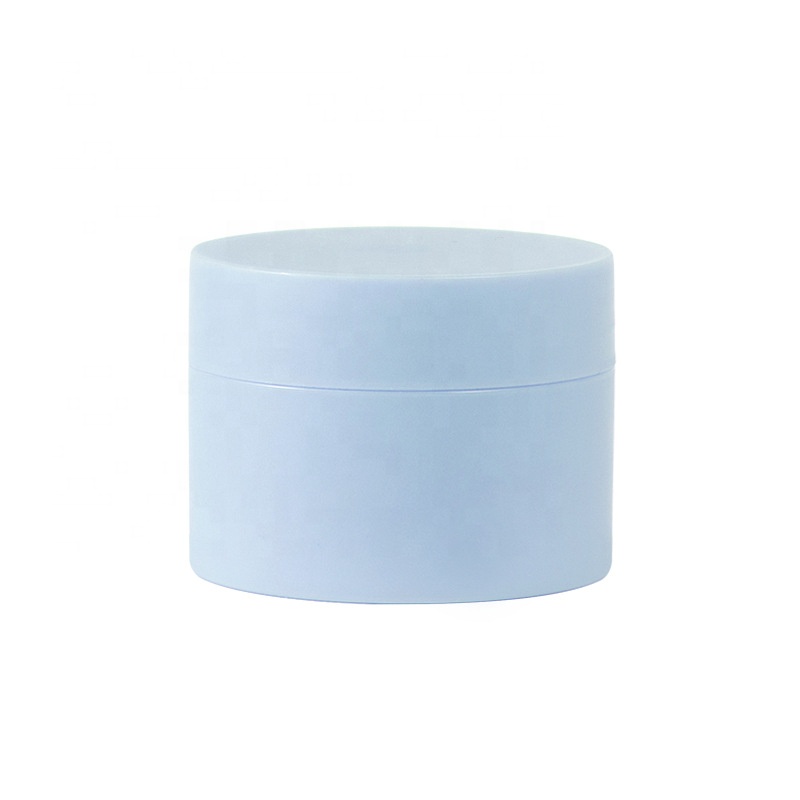 Hot Sale Cheap Empty Frosted Blue Cosmetic PP Plastic Packaging Jar for Cream