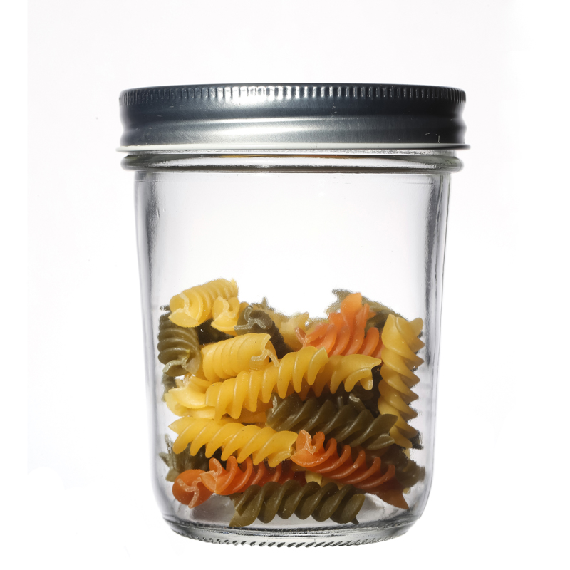 Hot Sale Clear Flint High Quality Metal Lids Storage Customize Food Glass Jars Wholesale