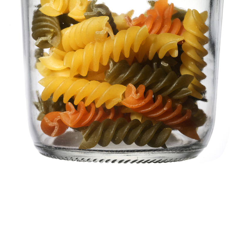 Hot Sale Clear Flint High Quality Metal Lids Storage Customize Food Glass Jars Wholesale