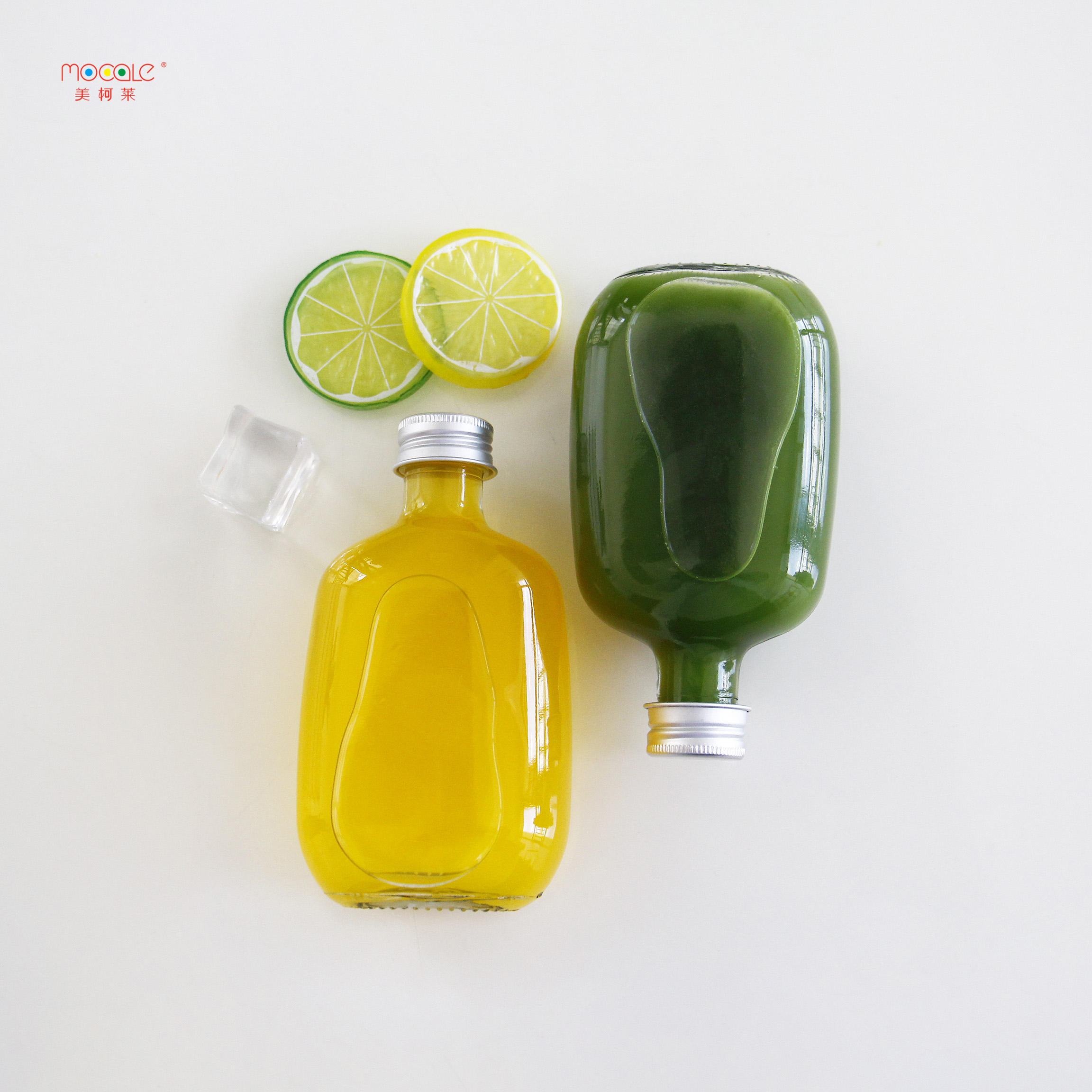 Hot Sale Clear Glass Bottle Hip Flask Flat Glass Bottle 100ml 200ml 300ml