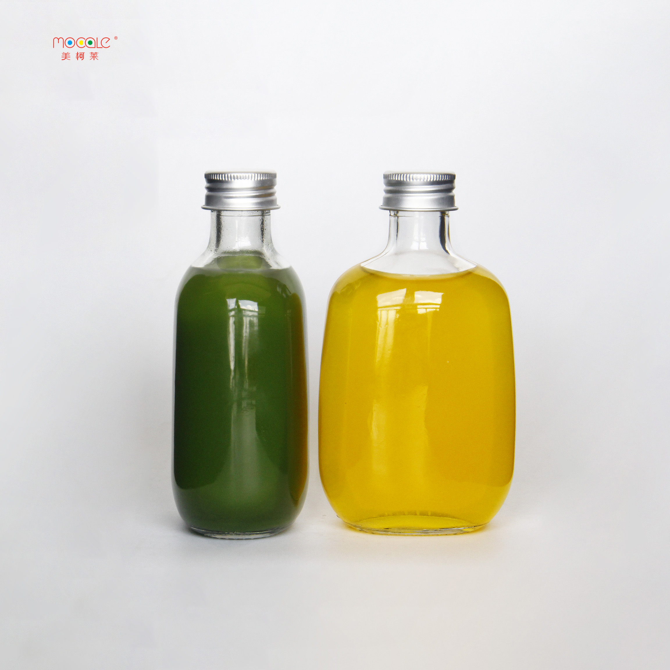 Hot Sale Clear Glass Bottle Hip Flask Flat Glass Bottle 100ml 200ml 300ml