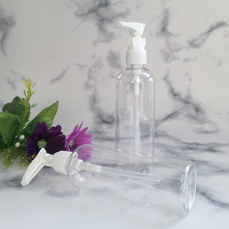 Hot Sale Clear Plastic Pet Empty Cosmetics Container 120ml Beard Oil Lotion Bottle Body Wash Foam Pump Bottle