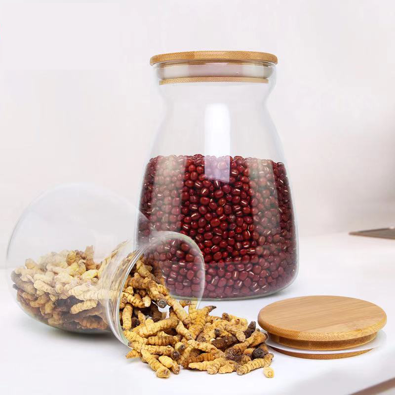 Hot Sale Coffee Beans Sealed Jar Glass Good Storage Can Household Container