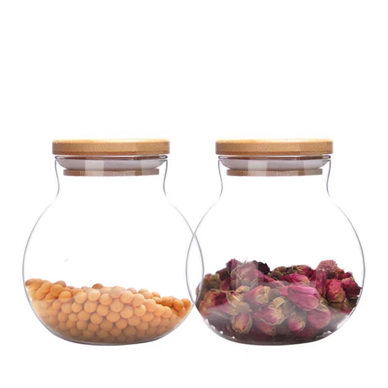 Hot Sale Coffee Beans Sealed Jar Glass Good Storage Can Household Container