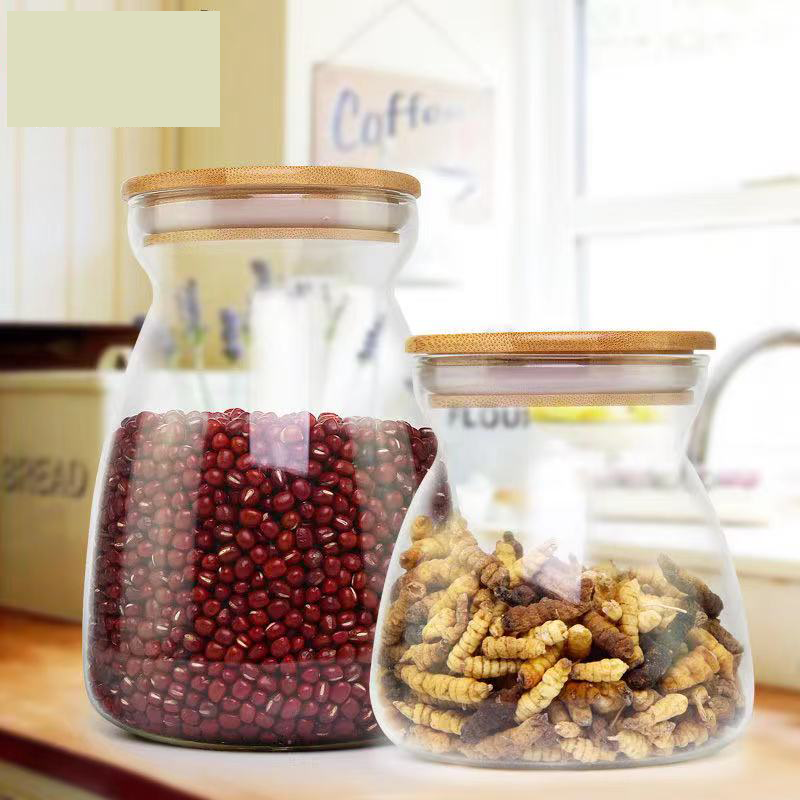Hot Sale Coffee Beans Sealed Jar Glass Good Storage Can Household Container