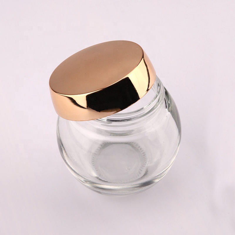 Hot Sale Cosmetic Container 100g 120g 200g Clear Glass Jar for Cream