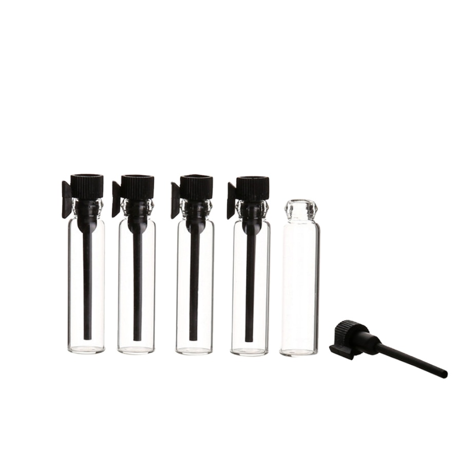 Hot Sale Cosmetic Packaging 1ML 2ML 3ML clear perfume glass bottles