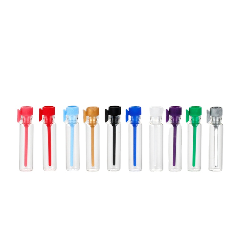 Hot Sale Cosmetic Packaging 1ML 2ML 3ML clear perfume glass bottles