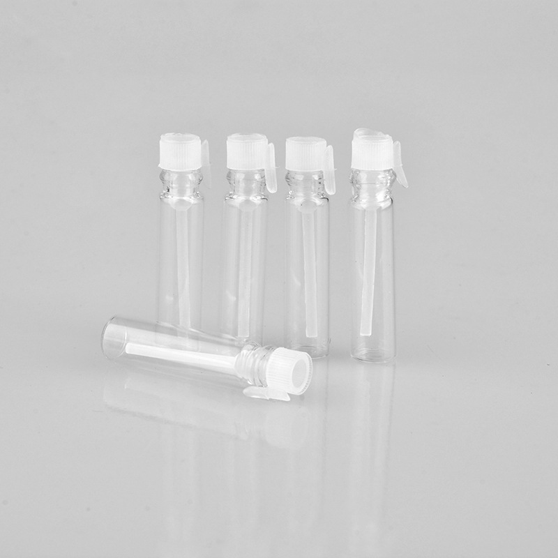 Hot Sale Cosmetic Packaging 1ml Clear Glass Perfume Sample Vial