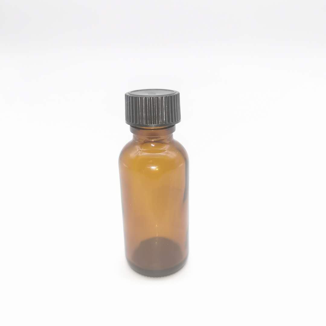 Hot Sale Custom 20ml Plastic Cap Amber Glass Essential Oil Bottle