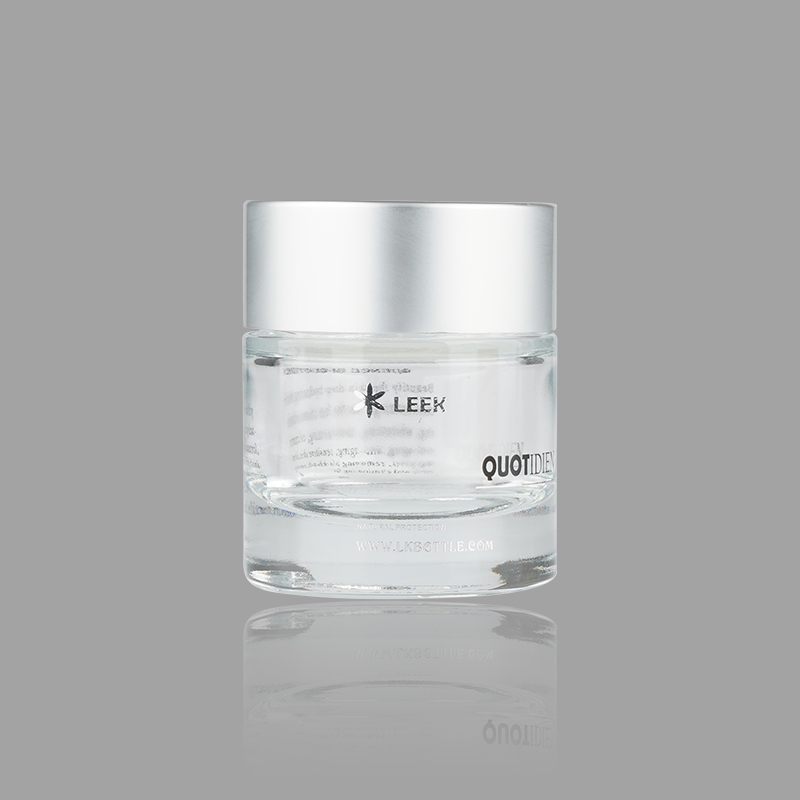 Hot Sale Custom Glass Container 30g Aluminum Cosmetic Jar For Skin Cream